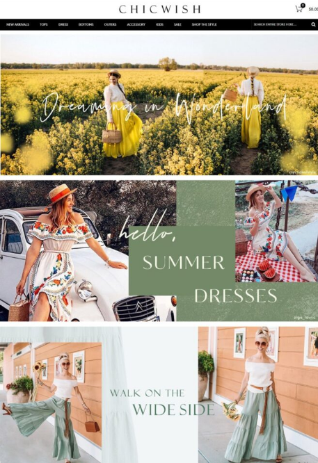 ecommerce - vesti la tua homepage per la stagione estiva