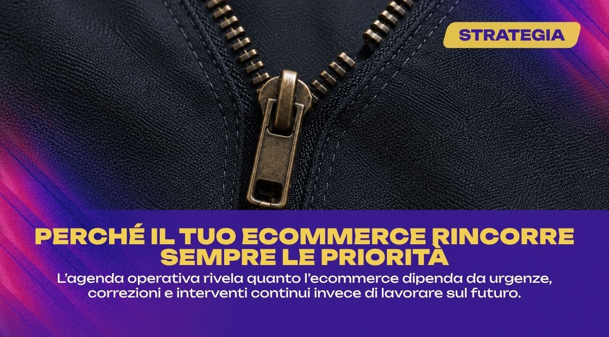 La gestione continua delle urgenze impedisce all'ecommerce di lavorare sulle cause dei problemi e di migliorare i processi nel tempo.